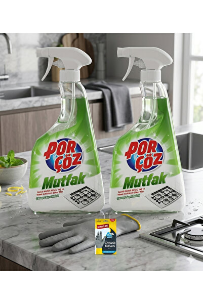 Porçöz SPREY MUTFAK 750 ML 2'li Koroplast temizlik eldiveni s beden