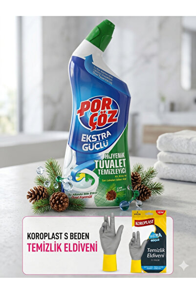 Porçöz Hijyenik Tuvalet Temizleyici Jel Çam Kokulu 750 ml Koroplast temizlik ...