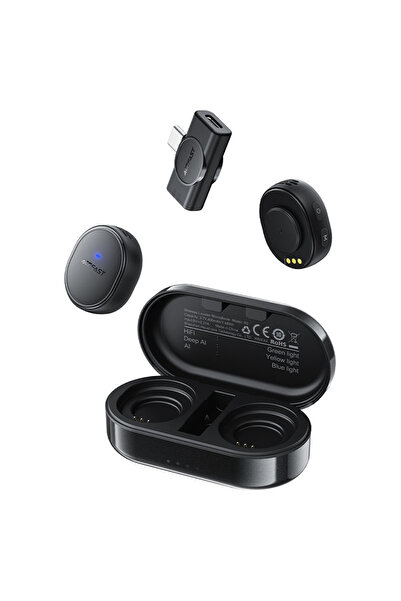 OEM Acefast - Wireless Lavalier Microphones (R3) - Dual Mic, Magnetic Clip, A...