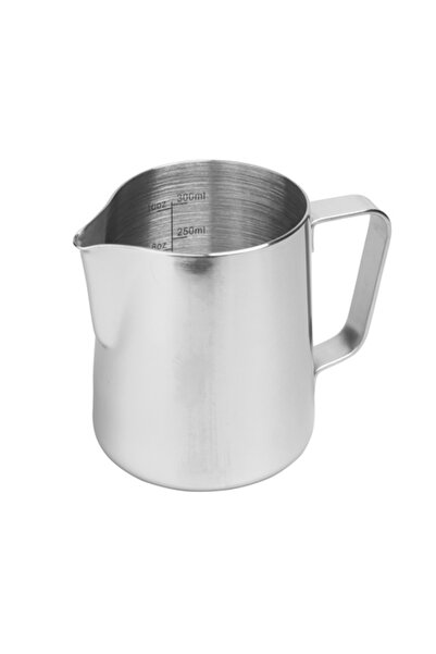 Rhinowares Urcior profesional din oțel inoxidabil - Cană argintie 360 ml