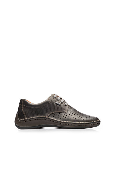 UrbanShoes Pantofi casual barbati din piele naturala,Leofex - 594 Kaki box