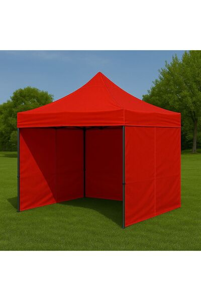 İKİZ AKSESUAR 3x3 Gazebo Çardak 3 Duvarlı