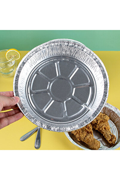Fikpoo 30/60/90 Disposable Aluminum Foil Pan Set - 19cm Round Baking Pans for...
