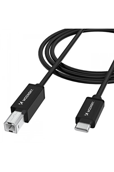 WZK Кабел за принтер WKDDY2S, USB-C - USB-B, 2м, Черен
