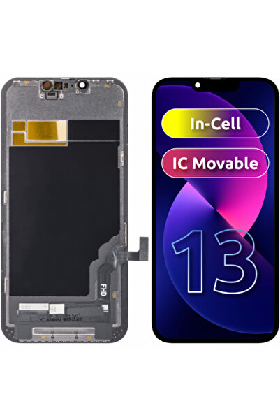 ZY Display cu touchscreen pentru Apple iPhone 13, cu ramă, versiune LCD In-Ce...