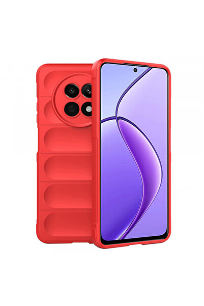 Stef's Cat Θήκη για Realme 12x / 12, Γάτα του Στεφ, Μαγική Ασπίδα, Κόκκινο