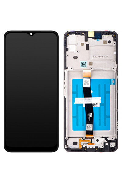 Samsung Display cu touchscreen Galaxy A22 5G A226, cu ramă, negru, Service Pa...