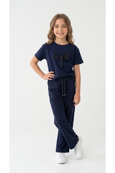 NURTOPU Girl's Set, Long Bottom and Top Set, Oyşoh Long Bottom, Sweatshirt Fa...