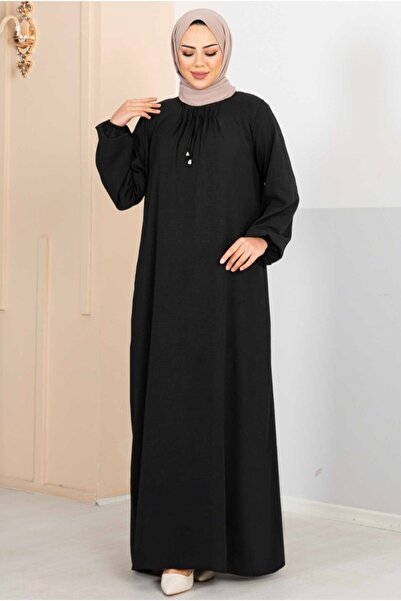 MODA VEDAT Γυναικείο φόρεμα Ayrobin με κορδόνι στο λαιμό -0350