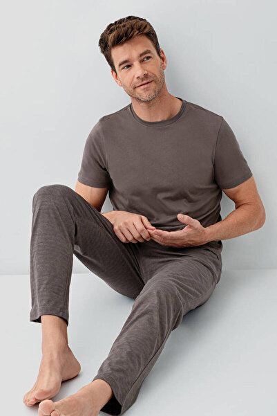 Arnetta Men's Brown Pajama Set