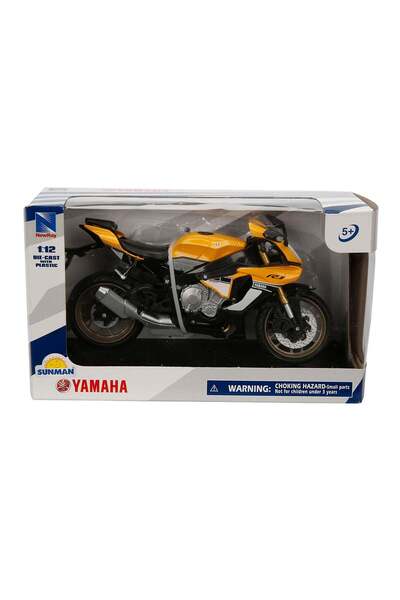 New Ray Motocicleta metalica, New Ray, Yamaha YZF-R1 2016, Galben, 1:12