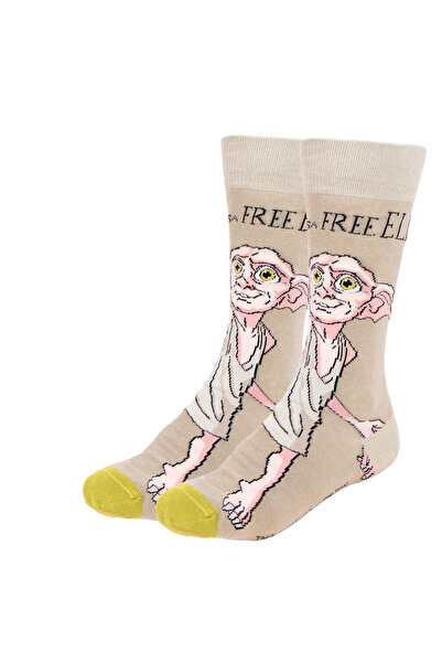 Harry Potter Δωρεάν Μακριές Κάλτσες Dobby 38-45 EU Καφέ