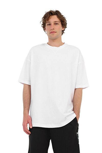 Kinetix Ανδρικό κοντομάνικο μπλουζάκι MB OVERSIZE 11BS201 6FX OFF-WHITE