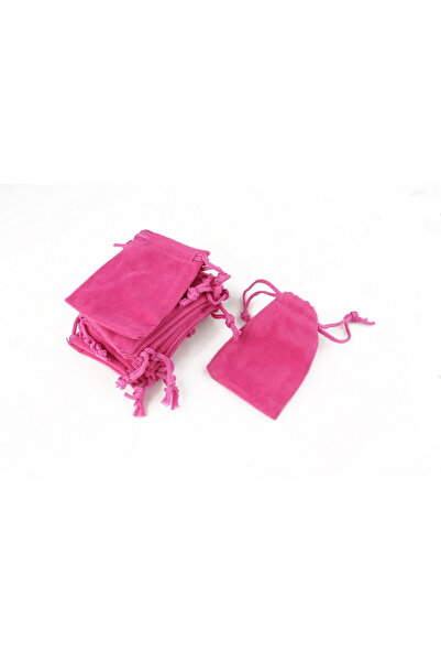 Saculet catifea roz (50 bucati/set) 5×7,5cm