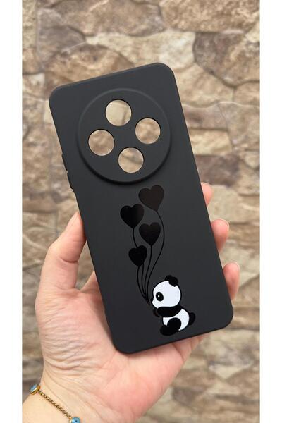 Vip Case Redmi 14C Uyumlu Kalpli Panda Desenli Silikon Darbe Emici Klasik Kor...