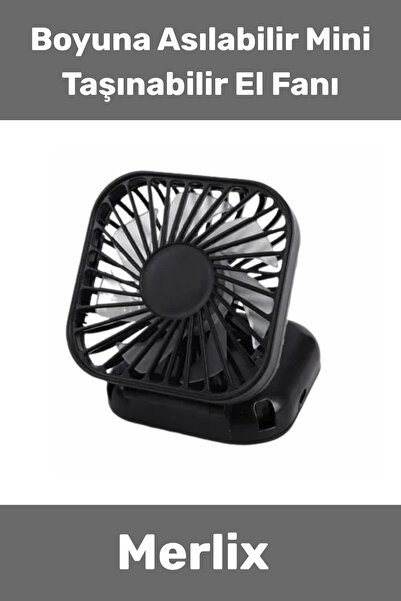 Merlix #Vantilatör Fonksiyonel Serinletici Şarj Edilebilir USB Boyuna Asılabi...