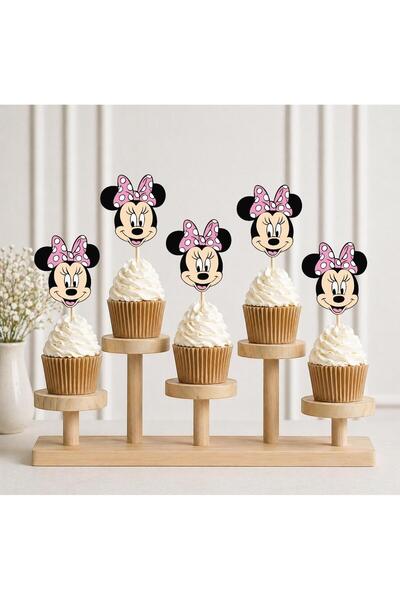 Partiden Minnie mouse Teması Kürdan 8 Adet