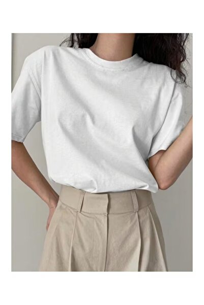 ZİYMO Γυναικείο Φαρδύ Απλό T-Shirt