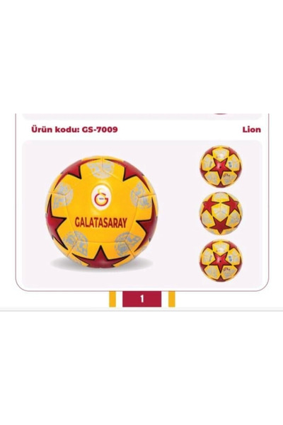 Genel Markalar GS-7009 GALATASARAY FUTBOL TOPU LİON-CNT