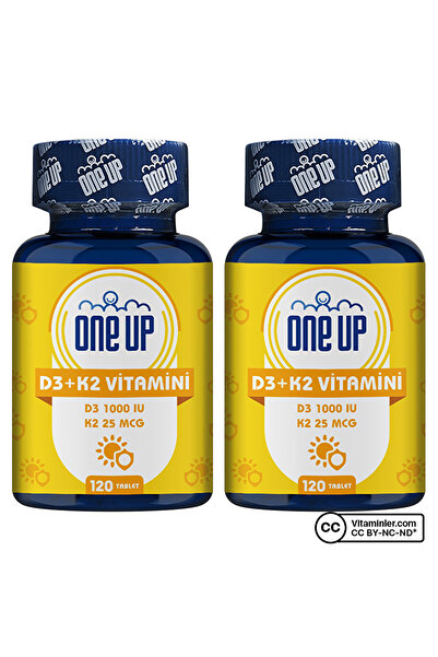 One Up D3 + K2 Vitamini 120 Tablet 2 Adet