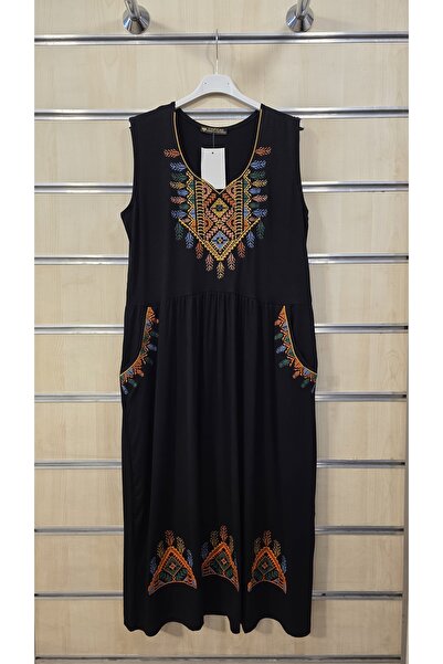 trendbysena Καλοκαιρινό Αμάνικο Φόρεμα με Αυθεντικό Κέντημα