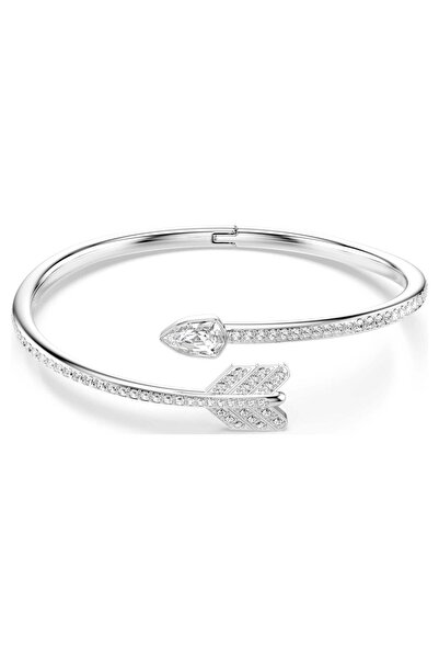Swarovski Idyllia Bileklik Karişik Kesim Ok Beyaz Rodyum Kaplama L