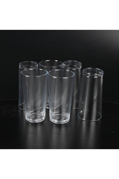 Generic Set of 6 Juice Glasses 220 ml - Glasses Suitable for Gatherings and Entertaining