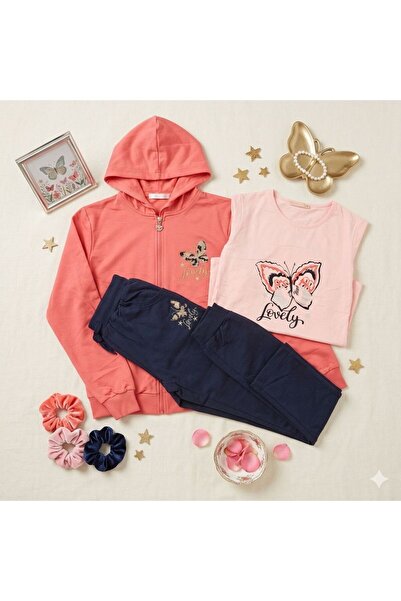 Victorino Girls' tracksuit with bow - 3 pieces
