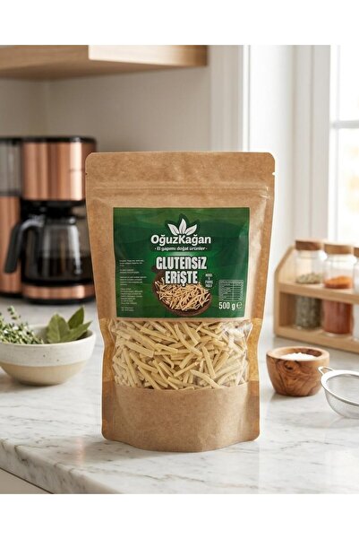 Oğuz Kağan el yapımı doğal ürünler Glutensiz Erişte Katkısız Doğal 500g