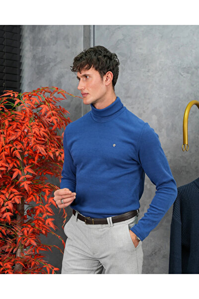 MODEFENDİ Slim Fit Italian Cut Full Turtleneck Sweater