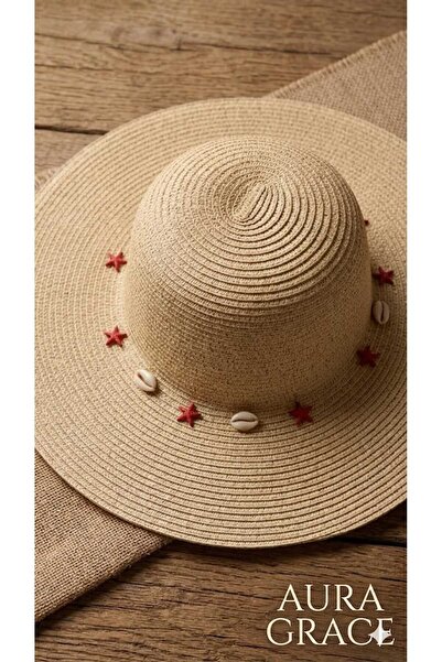Netodak Handcrafted Starfish and Seashell Embroidered Adjustable Summer Beach...