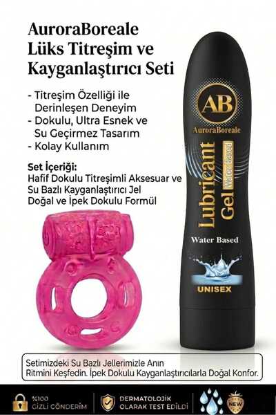 AuroraBoreale Sade Su Bazlı Kokusuz Lubricant Kayganlaştırcı Jel Titreşimli H...