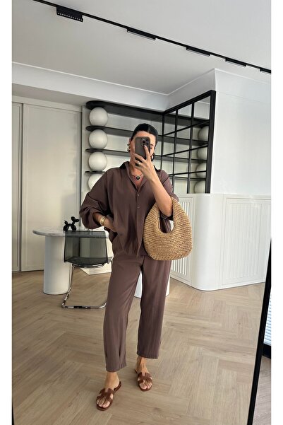 La Perla Boutique tensel kumaş gömlek pantolon takım