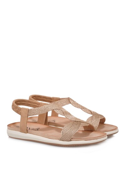 Exe Shoes Γυναικεία Πέδιλα 89Q-411 ΠΛΑΤΙΝΑ ΜΑΚΡΑΜΕ ΚΑΜΗΛΟ U489Q41127C5