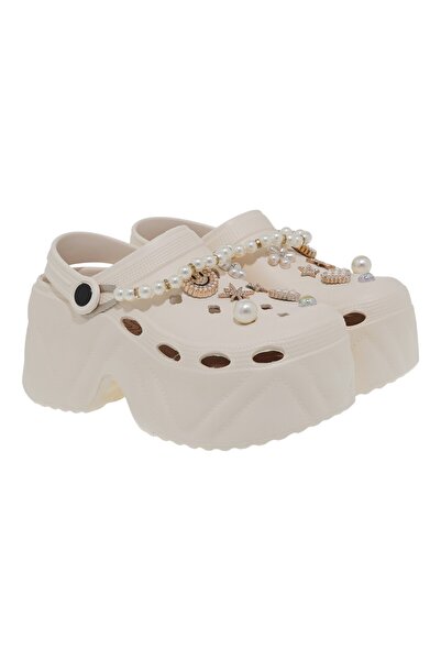 Exe Shoes Γυναιεία Παπούτσια Παντόφλες Σαμπό 700-050 Mπέζ-Χρυσό U47000503121