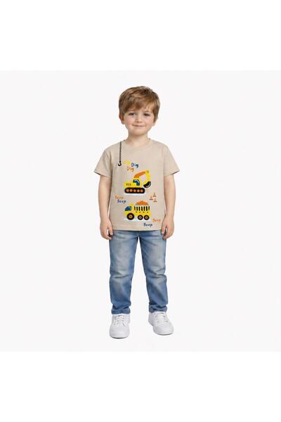Yale Kids تي شيرت للأولاد من عمر 1-4 سنوات مصنوع من القطن بنسبة 95%