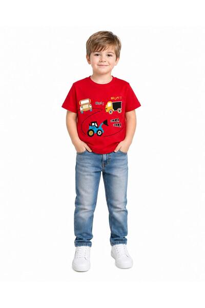 Yale Kids تي شيرت للأولاد من عمر 1-4 سنوات مصنوع من القطن بنسبة 95%