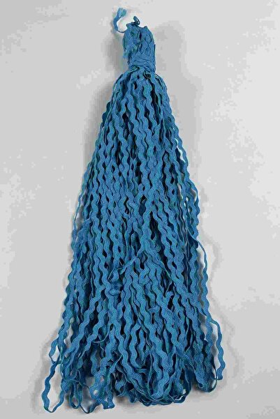 Hobigram Turquoise Vavel Wavy Decorative Ribbon – 1 cm Thin Zigzag Ribbon 5 M...