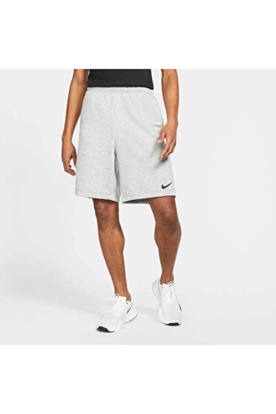 Nike Dri-FIT Fleece Erkek Gri Şort
