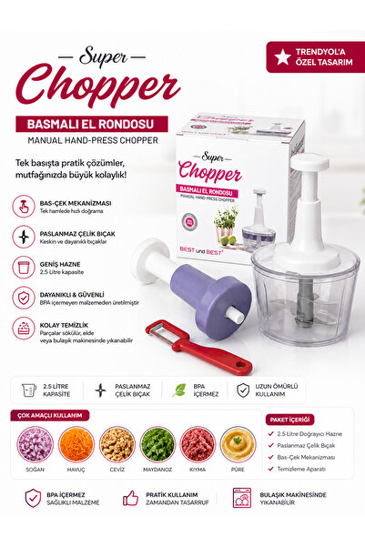 COPPER Chopper basmalı el rondosu