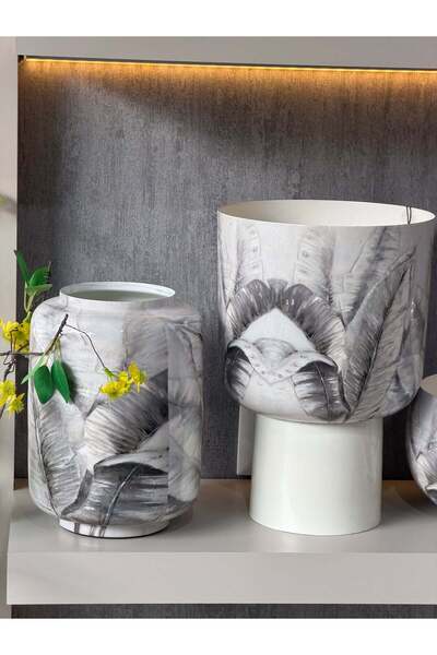 YASAR CONCEPT Griselia Metal Vazo Set