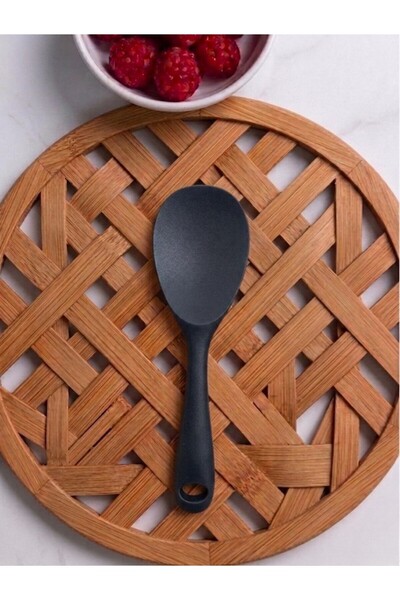Razmo Ultra Hard Tip Silicone Rice Spoon High Heat Resistant Fireproof Non-St...