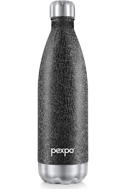 Genrice Pixbo Stainless Steel Hot and Cold Beverage Jug, 24 Hours, Black, 100...