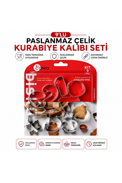 Bycomo Rakam Kurabiye Kalıbı Seti Kurabiye Kalıbı Kopat Seti 1234567890
