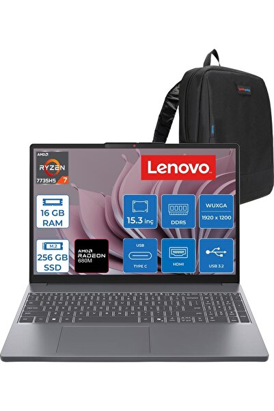 LENOVO Ideapad Slim 3 15ARP10 Amd Ryzen™ 7 7735HS 16GB Ddr5 256GB SSD Radeon™...