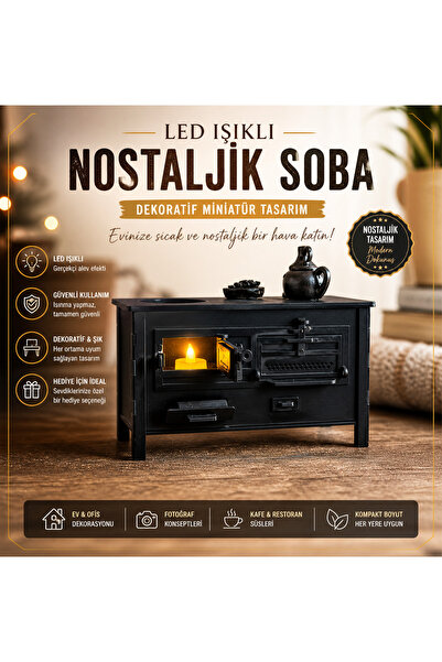 EL YAPIMI DEKORATİF MİNYATÜR SOBA