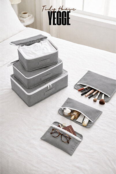 YEGGE 6-Piece Organizer Set for Luggage – Organizer Bag for Vacations, Trips,...