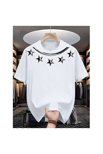bellanova Sila Trend Unisex Black Oversize Printed T-Shirt Streetwear Comfort...