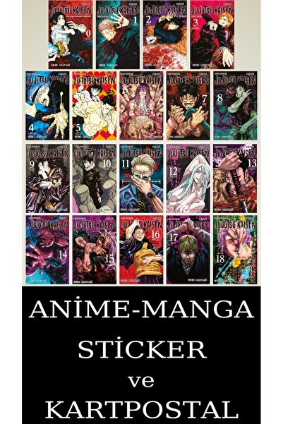 Gerekli Şeyler Yayıncılık Jujutsu Kaisen 0-18 EKSİKSİZ Manga Seti (19 KİTAP) ...