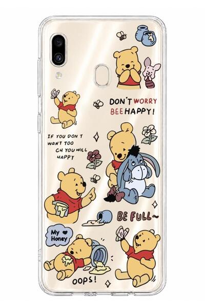 3GEN CASE Samsung Galaxy A20-A30 Uyumlu Lüx Desenli Şeffaf Silikon Kılıf